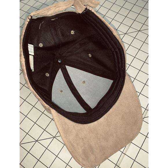 altar'd state Hat Cap Tan Pseudo Suede Look Fabric Very Soft Unisex Strap Back - Picture 8 of 9